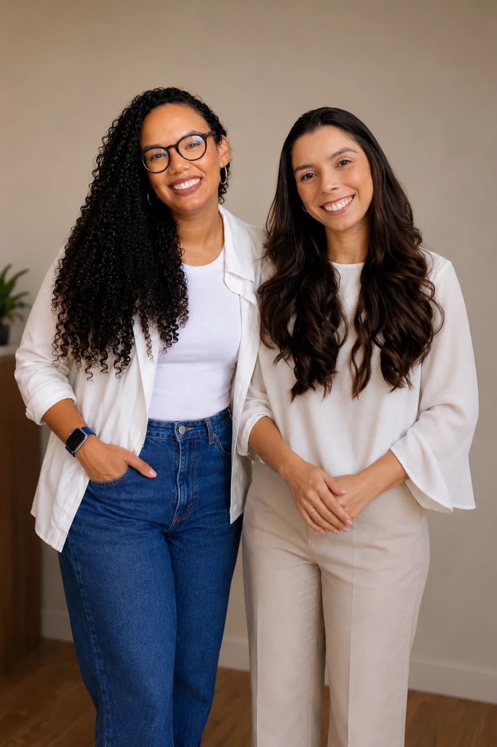Laila Mello e Alice Weber, psicólogas fundadoras da DoisNós